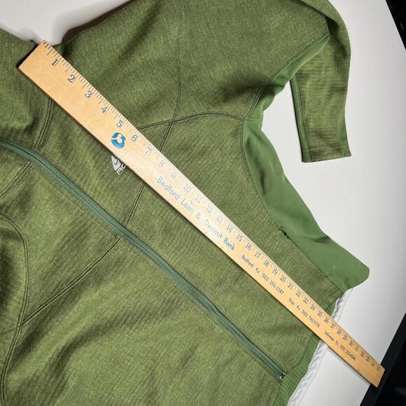 Nike ACG Women’s Green Full Zip Fleece Jacket Size L Waffle Lined Outdoor - Picture 4 of 15